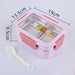 Lunch box en acier inoxydable + couverts 3 emplacements Kitty I MALUNCHBOX™ Malunchboxshop Rose 